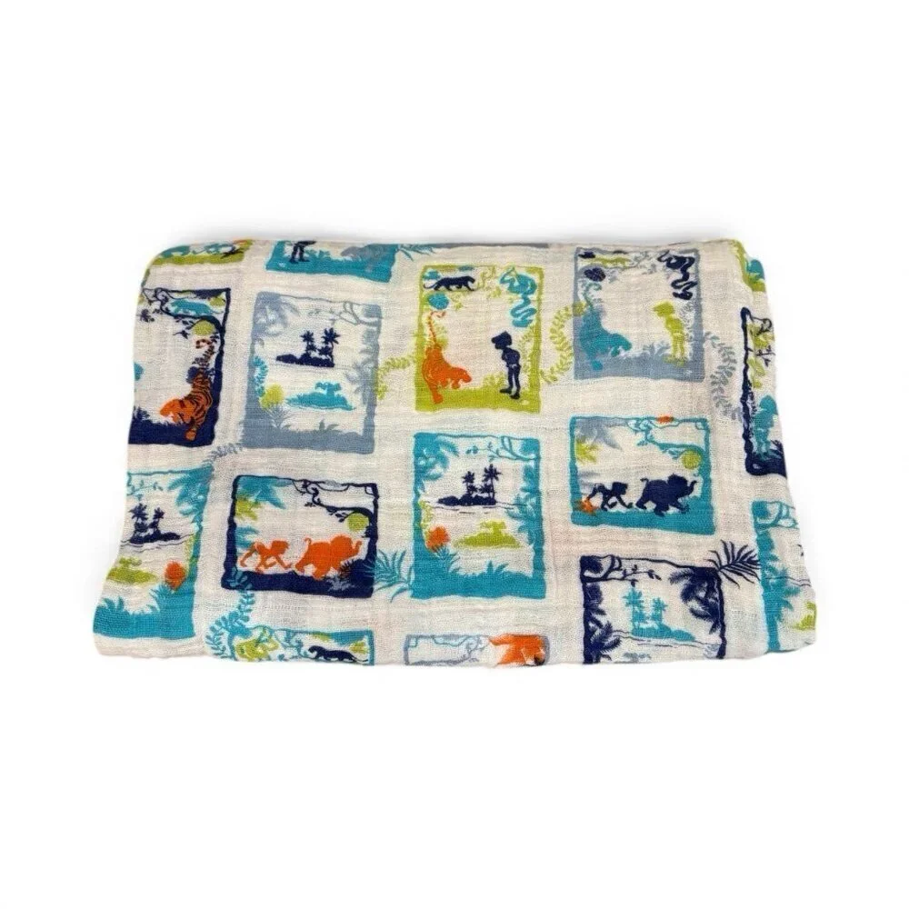 Aden & Anais Disney Baby Jungle Book Cotton Newborn Nursery Receiving Blanket